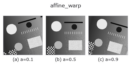 affine_warp: knob a sweep