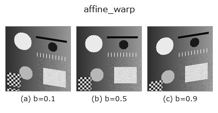 affine_warp: knob b sweep