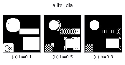 alife_dla: knob b sweep