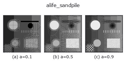 alife_sandpile: knob a sweep