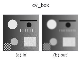 cv_box: input → output