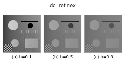 dc_retinex: knob b sweep