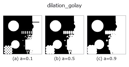 dilation_golay: knob a sweep