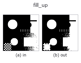 fill_up: input → output