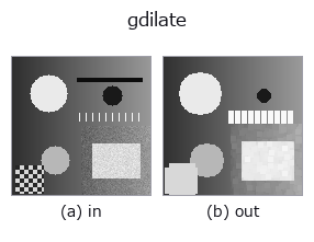 gdilate: input → output