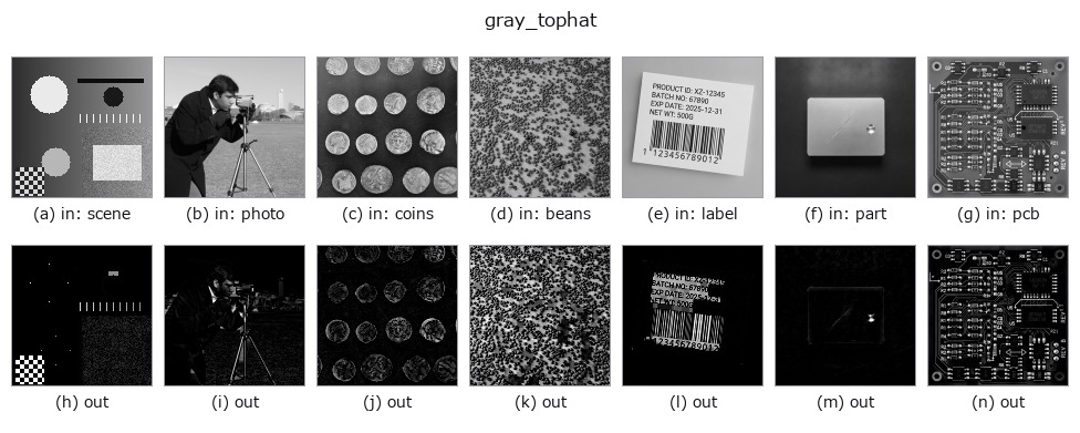 gray_tophat: other inputs
