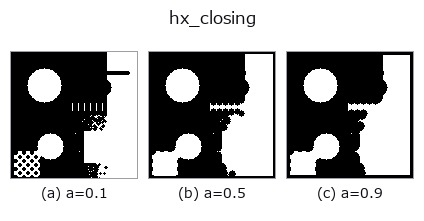 hx_closing: knob a sweep