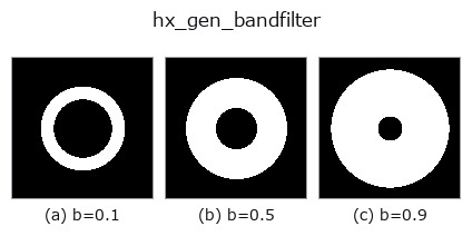 hx_gen_bandfilter: knob b sweep