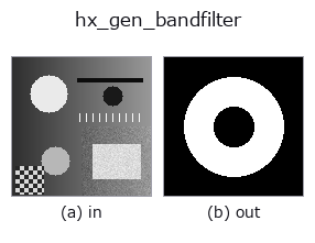 hx_gen_bandfilter: input → output