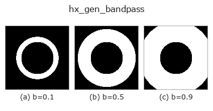 hx_gen_bandpass: knob b sweep