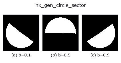 hx_gen_circle_sector: knob b sweep