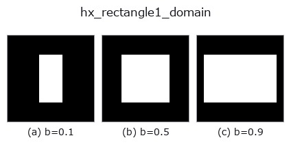 hx_rectangle1_domain: knob b sweep