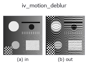 iv_motion_deblur: input → output