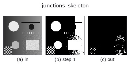 junctions_skeleton: stages