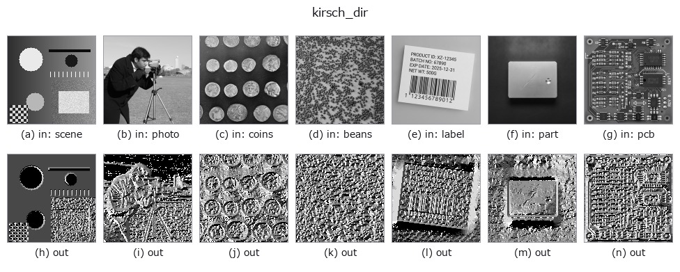 kirsch_dir: other inputs