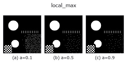 local_max: knob a sweep