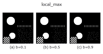 local_max: knob b sweep
