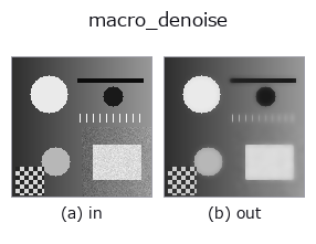 macro_denoise: input → output