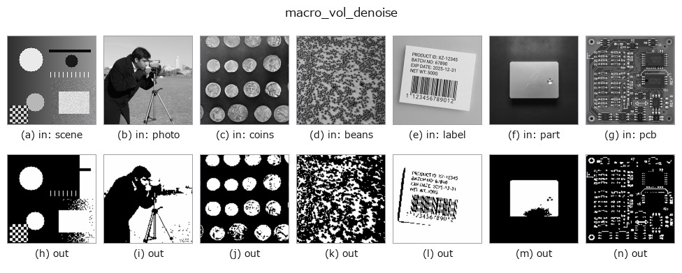 macro_vol_denoise: other inputs