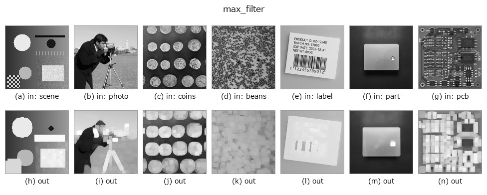 max_filter: other inputs
