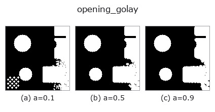 opening_golay: knob a sweep