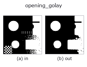 opening_golay: input → output