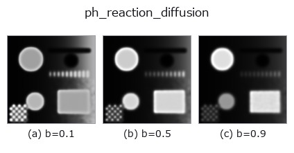 ph_reaction_diffusion: knob b sweep