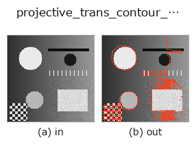 projective_trans_contour_xld: input → output