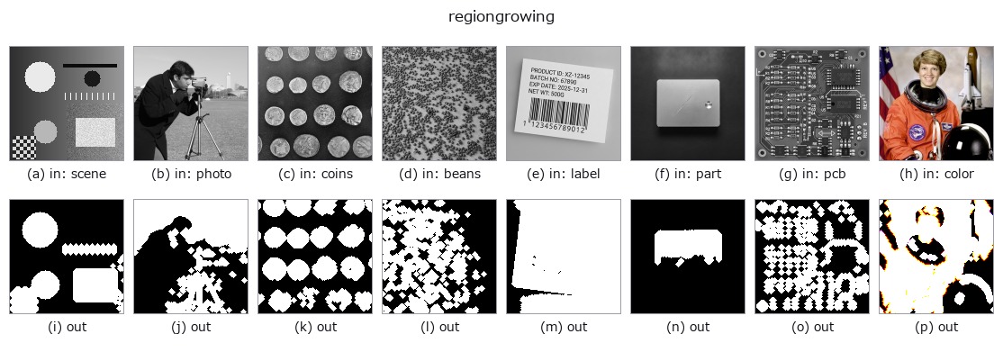 regiongrowing: other inputs