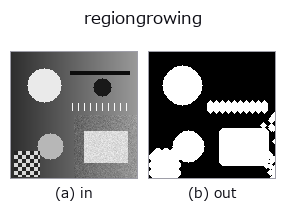regiongrowing: input → output