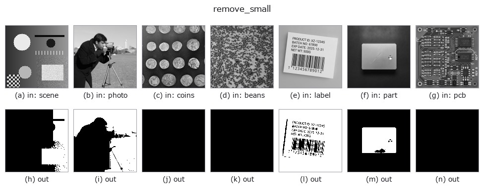 remove_small: other inputs