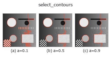 select_contours: knob a sweep