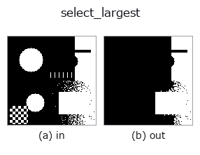 select_largest: input → output