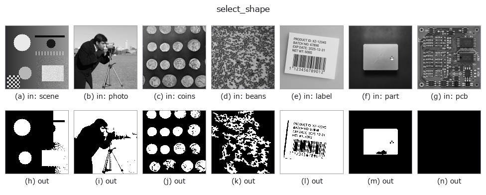 select_shape: other inputs