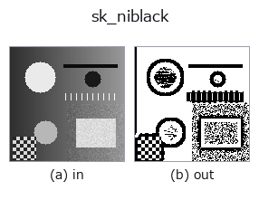 sk_niblack: input → output