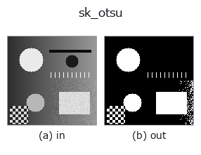 sk_otsu: input → output