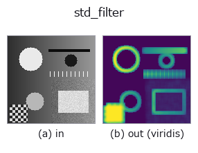 std_filter: input → output