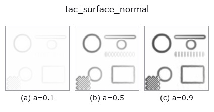 tac_surface_normal: knob a sweep