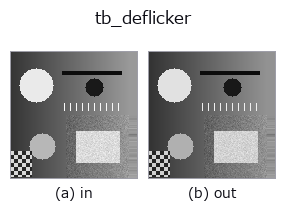 tb_deflicker: input → output