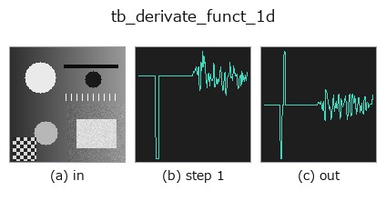 tb_derivate_funct_1d: stages