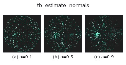 tb_estimate_normals: knob a sweep