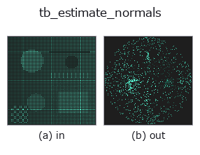 tb_estimate_normals: input → output