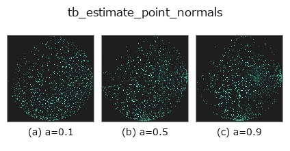 tb_estimate_point_normals: knob a sweep