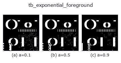 tb_exponential_foreground: knob a sweep
