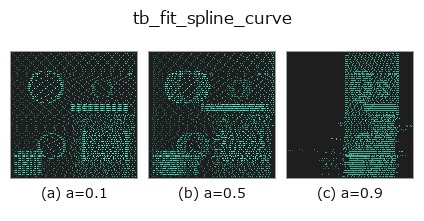 tb_fit_spline_curve: knob a sweep