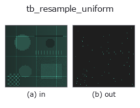 tb_resample_uniform: input → output
