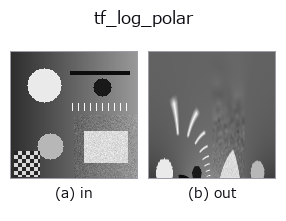 tf_log_polar: input → output
