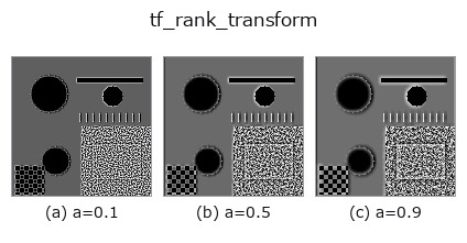 tf_rank_transform: knob a sweep