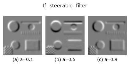 tf_steerable_filter: knob a sweep