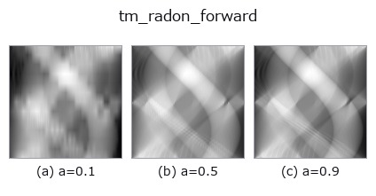 tm_radon_forward: knob a sweep